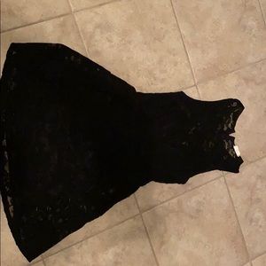 Black lace dress